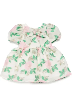 HUCKLEBONES LONDON Puff-sleeved bodice dress & bloomers