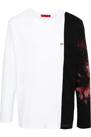 Kusikohc Colour-block longsleeved T-shirt