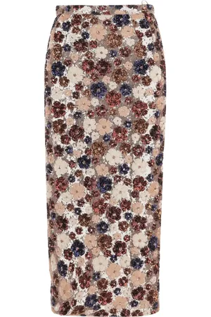 Nº21 Sequin-embellished skirt