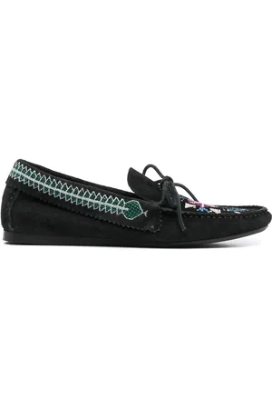 Isabel Marant Embroidered suede loafers
