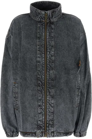 Y / PROJECT Funnel-neck denim jacket