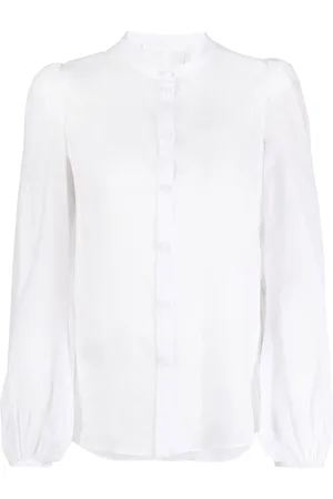 Chloé Balloon-sleeve ramie shirt
