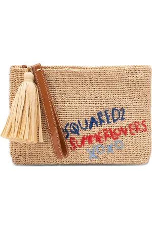 Dsquared2 Logo-embroidered clutch bag