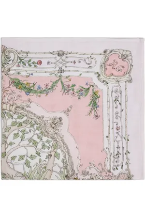 Atelier Choux Illustration-print organic cotton blanket