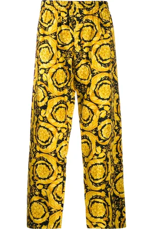 VERSACE Barocco print silk pajama trousers