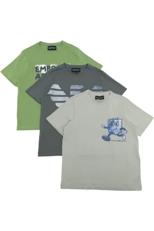 Emporio Armani Logo-print cotton T-shirt (pack of three)