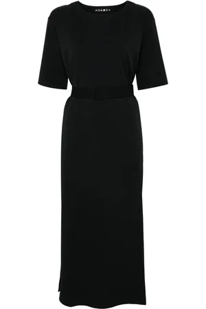 Max Mara Belted T-shirt midi dress