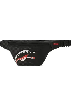 Sprayground Drip Check Shark belt bag