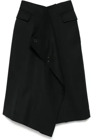 NOIR KEI NINOMIYA Wool midi skirt