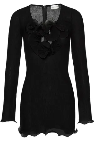 MAGDA BUTRYM Floral-appliqu?? dress