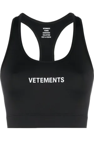Vetements Logo-print racerback sports bra