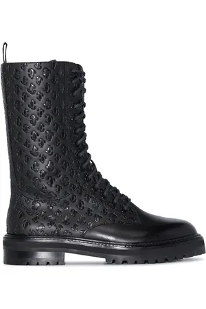 Jimmy Choo Cora logo-debossed boots