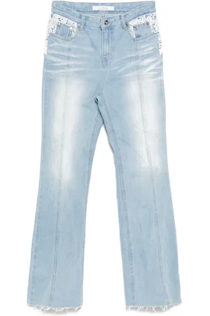 Rokh Lace detailing jeans