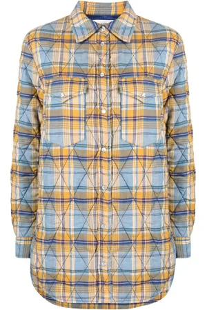 Marant Etoile Padded check shirt jacket