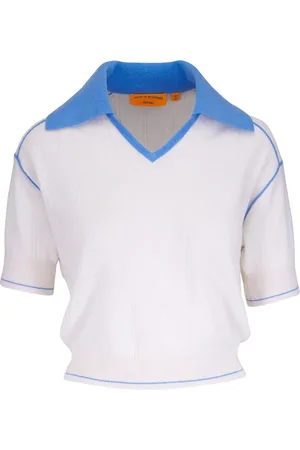 Guest In Residence Two-tone polo top