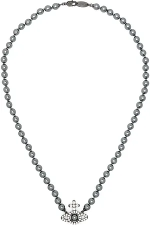 Vivienne Westwood Olympia Orb-charm pearl necklace