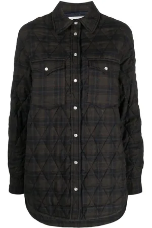 Marant Etoile Quilted checked shirt