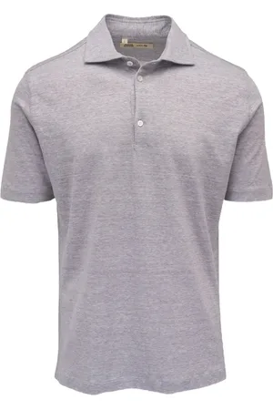 MAURIZIO BALDASSARI Linen-blend polo shirt