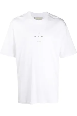 SONG FOR THE MUTE Logo print cotton T-shirt