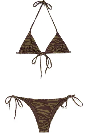 The Attico Zebra-print bikini