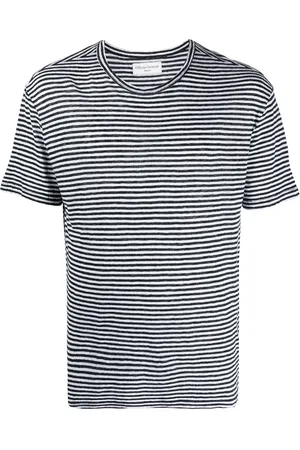 OFFICINE GENERALE Horizontal stripe print T-shirt