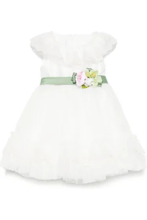 COLORICHIARI Floral-appliqu?? dress