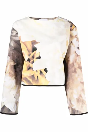 Atu Body Couture Floral-print crew neck sweatshirt