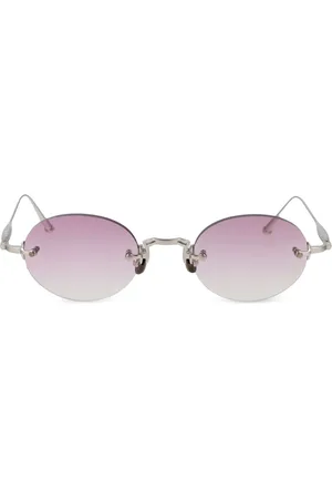 MATSUDA Rimless oval-frame sunglasses