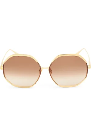 Linda Farrow Camila hexagonal sunglasses