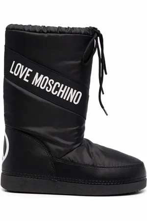 Moschino Logo-print lace-up boots