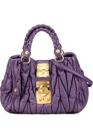 Miu Miu 2010-2024 Lambskin Matelasse Coffer satchel