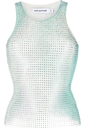 Self-Portrait Embellished tank top