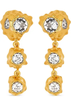 Oscar de la Renta Crystal-embellished earrings