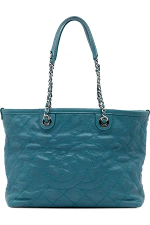 CHANEL 2014-2015 Small Quilted Caviar Daily Shopping tote bag