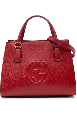 Gucci 2016-2024 Medium Dollar Calf Soho Top Handle Convertible Tote satchel