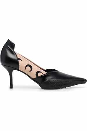 Marine Serre Crescent moon-print 75mm pumps