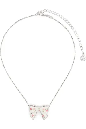 Shushu/Tong X Yvmin bow-pendant necklace