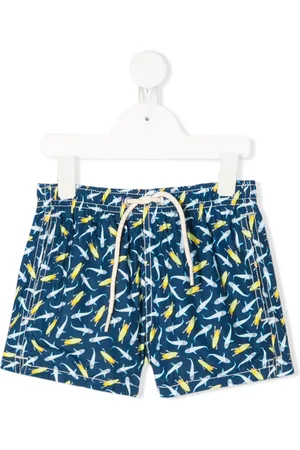 MC2 SAINT BARTH Shark print drawstring swim shorts