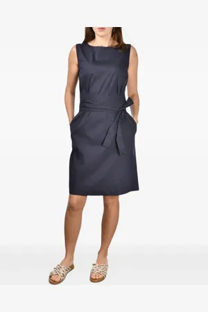 Gran Sasso Sleeveless belted dress
