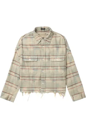 R13 Cropped work shirt
