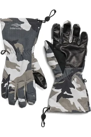 Balenciaga Camouflage-pattern ski gloves