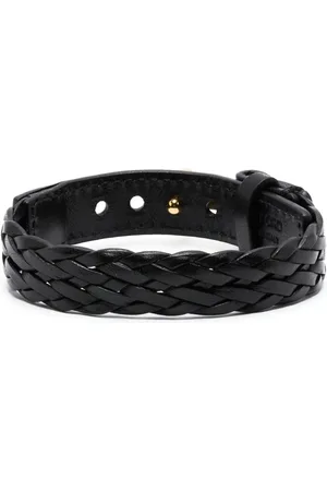Tom Ford T-plaque leather bracelet