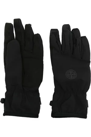 Stone Island Logo-embroidered gloves