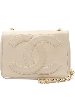 CHANEL 1986-1988 CC Lambskin Full Flap crossbody bag