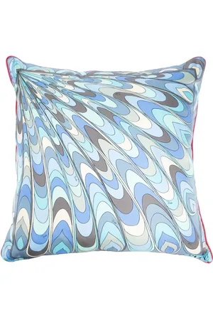 Puccini Logo-detail abstract-print cushion
