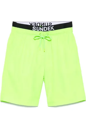 Sundek Logo-waistband swim shorts
