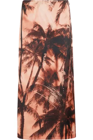 ERIKA CAVALLINI Graphic-print midi skirt