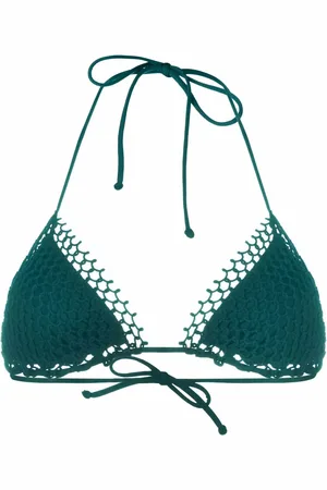 La Perla Mesh-detail bikini top