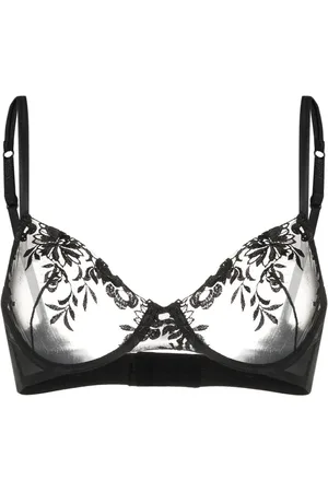 La Perla Floral-embroidered lace bra