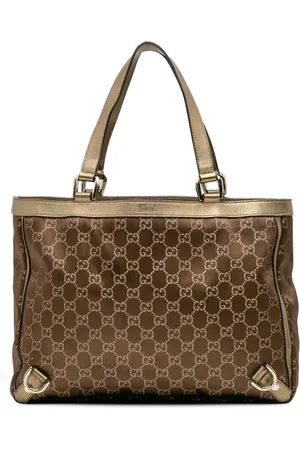 Gucci 2000-2015 GG Satin Abbey D Ring tote bag